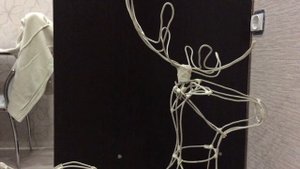 Новогодний СВЕТЯЩИЙСЯ ОЛЕНЬ СВОИМИ РУКАМИ