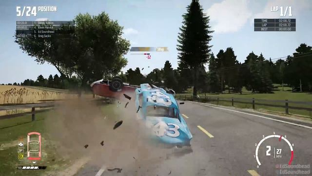 THE BIGGEST WRECK EVER!?!? [Farmlands Stage 1] | Wreckfest смотреть онлайн