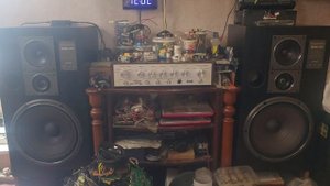 усилитель Бриг 001, Колонки Корвет 150ас 009.