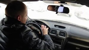 Покатушки, мойка, лампочки. Subaru Impreza Черная Лиса