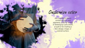 Слайд-шоу "Яркие краски" (цвета на выбор). Пример. Поздравление, презентация, монтаж видео на заказ.