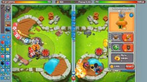 Пассивное развитие. Разбор боя и поиск ошибок. Bloons TD Battles 2