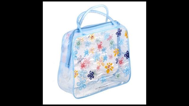 Косметичка банная из ПВХ - Полянка, 23х20х8 см, цвет синий смотреть онлайн