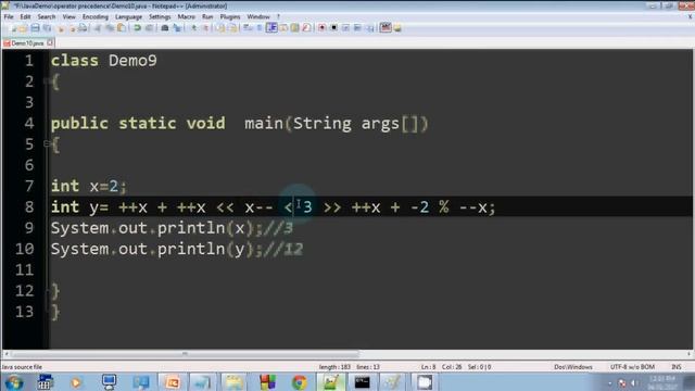 Operator Precedence in java (in Hindi) part-4
