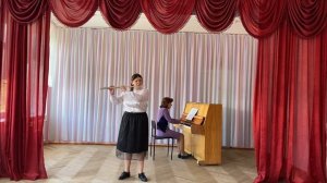 Г. Доницетти Концертино для флейты и фортепиано.  Фролова Вероника. 2022 г.