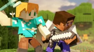 Микс песни майнкрафт Стив и Алекс /Вместе