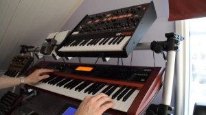 Korg Karma song Disco Electrique 7.4.2018 with KArp Odyssey