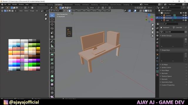 Easy Way To Color 3D Models in Blender in Tamil | Blender Tutorial Tamil | Unity Tutorial in Tamil