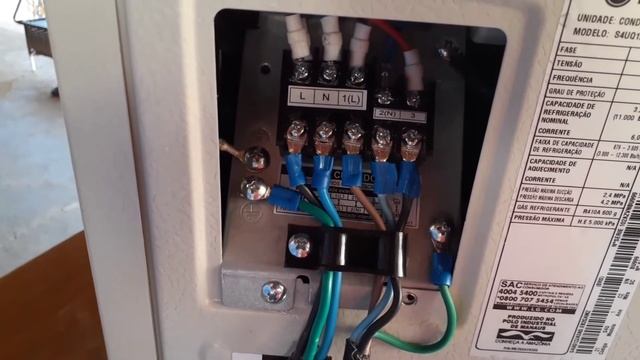 LIGAÇÃO ELETRICA AR CONDICIONADO LG DUAL INVERTER 12000 BTUS.