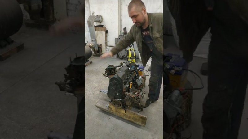 Запустили перебранный двигатель на самодельном стенде