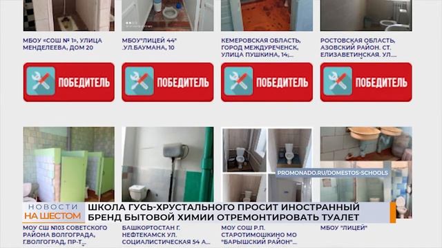 Школа Гусь-Хрустального просит иностранный бренд бытовой химии отремонтировать туалет смотреть онлайн