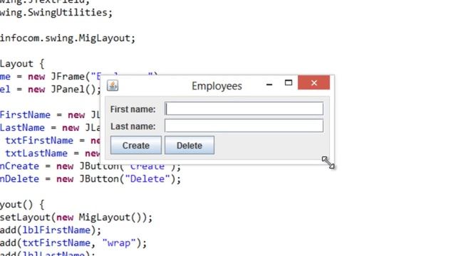 Java swing GUI tutorial #21: MiGLayout