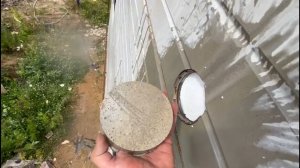 Алмазное бурение отверстия в стене из несъёмной опалубки-облицовки "Техноблок"