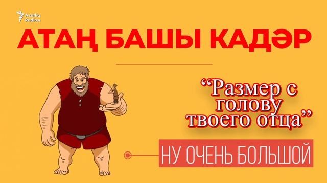 30 секунд на татарский: атаң башы кадәр