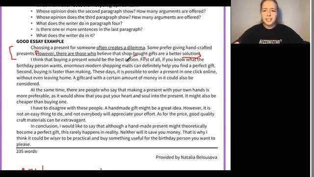 Эссе Задание 40 Структура сочинения, речевые клише смотреть онлайн