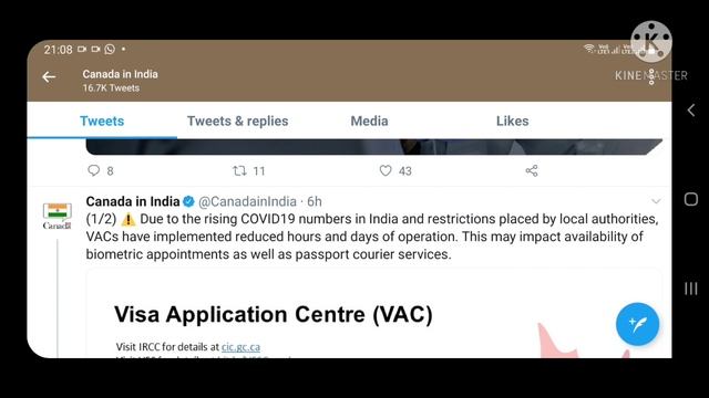 New Update Canada visa Application  Center Services(VFS)/Canada immigration  News