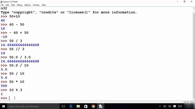 Basic Math, Mathematical Operators and Python Expressions