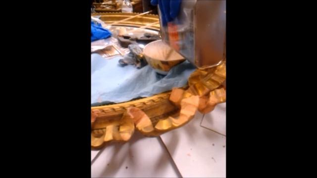 Destroyed Gold Leaf Frame DIY Restoration Tutorial смотреть онлайн