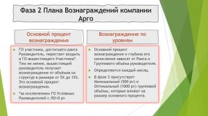 Действующий маркетинг компании Арго/Три фазы Плана Вознаграждений Арго в 2023 г/Принимаем решение