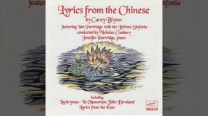 Carey Blyton Lachrymae - In Memoriam John Dowland, Op. 23: Song (5) : Sonnet