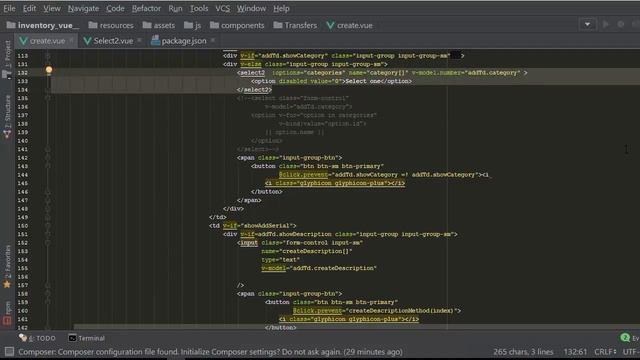 【Laravel 5 4 Vuejs 2 Inventory】   implementing select2.js wrapper component and bootstrap theme