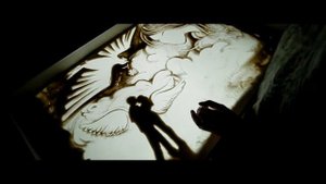 Песочное шоу. Рисование песком.