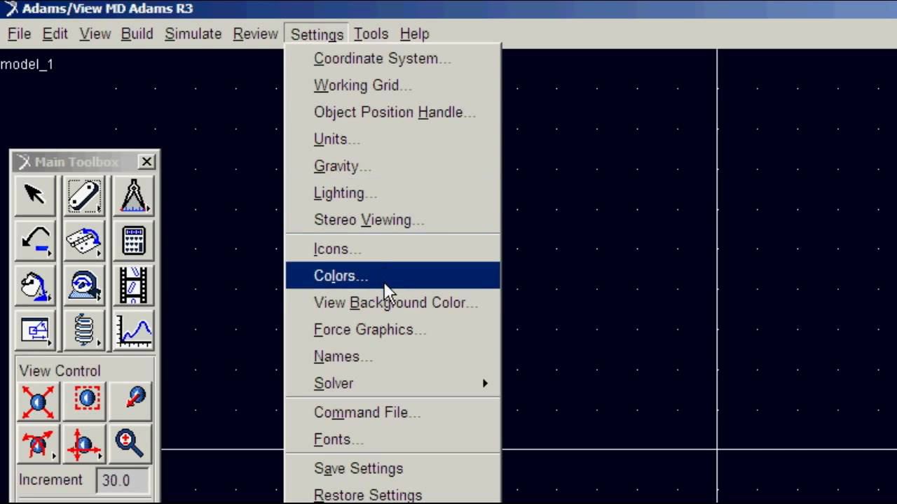 Using BISTOP, DIF and STEP functions (MSC.ADAMS)