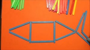 Фигуры из счётных палочек. Создаём своими руками.