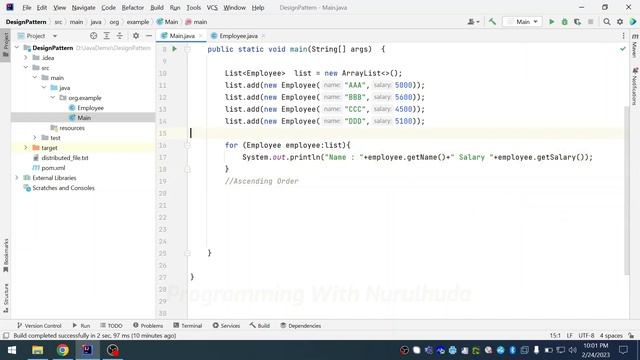 How to sort employee list DTO in ascending and descending order using stream | Java Programming смотреть онлайн