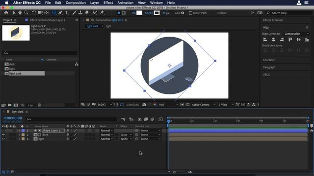 Dual Color animation in After Effects for Lottie смотреть онлайн