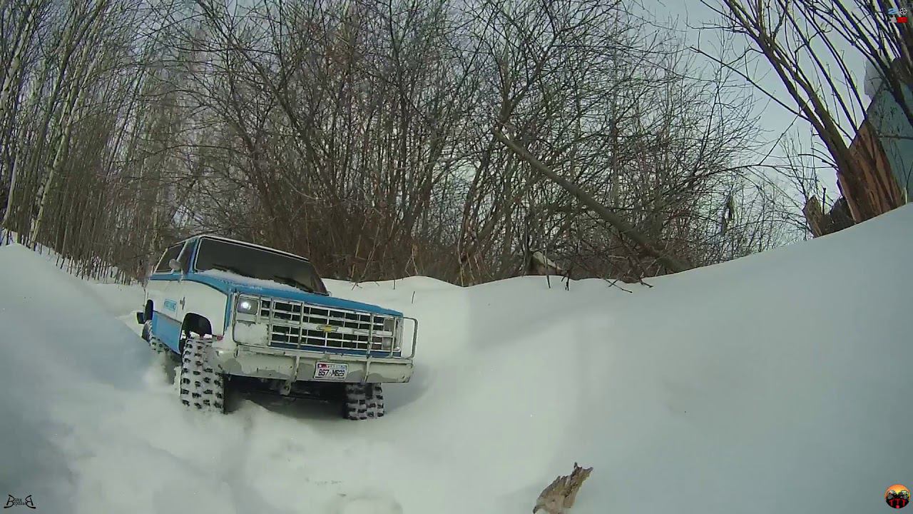 снежная весна. MST CFX-W Chevy Blazer K5. Season 2018. часть вторая
