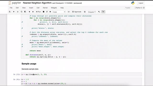 Introduction to kNN Algorithm with Python Implementation from Scratch in English | ML 2021