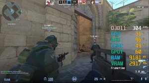 GTX 1660 -- i5-13500 -- Counter-Strike 2 FPS Test