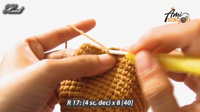 #369 | Chopper Amigurumi Easy Tutorial (1/4) | How To Crochet Amigurumi Character | @AmiSaigon