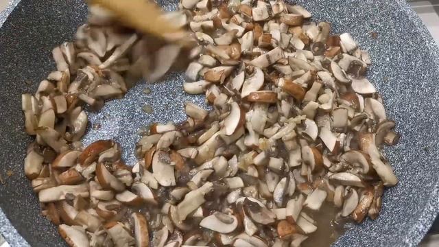 Паста с грибами, сливочный соус, ПОЛЕЗНАЯ ЕДА!