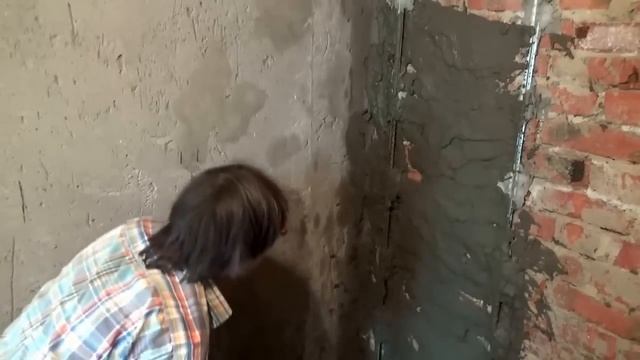 Штукатурка ЦПС радиусной стены под плитку смотреть онлайн