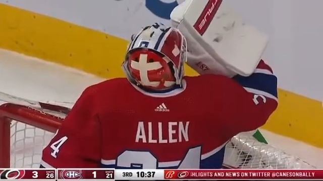 Йеспери Котканиеми забил первый гол за «Каролину» , это получилось в ворота «Монреаля»? смотреть онлайн