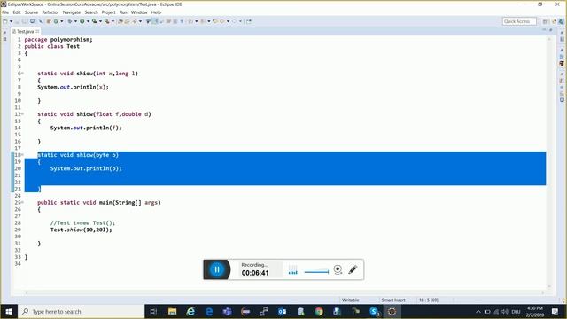 Core Java Online Training Session 95 | Java Tutorial in Hindi | Java Tutorial For Beginners