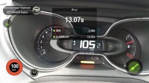 Разгон Renault Kaptur 2.0 AT, 4WD, замер 0 - 100 км/ч, 402 метра.