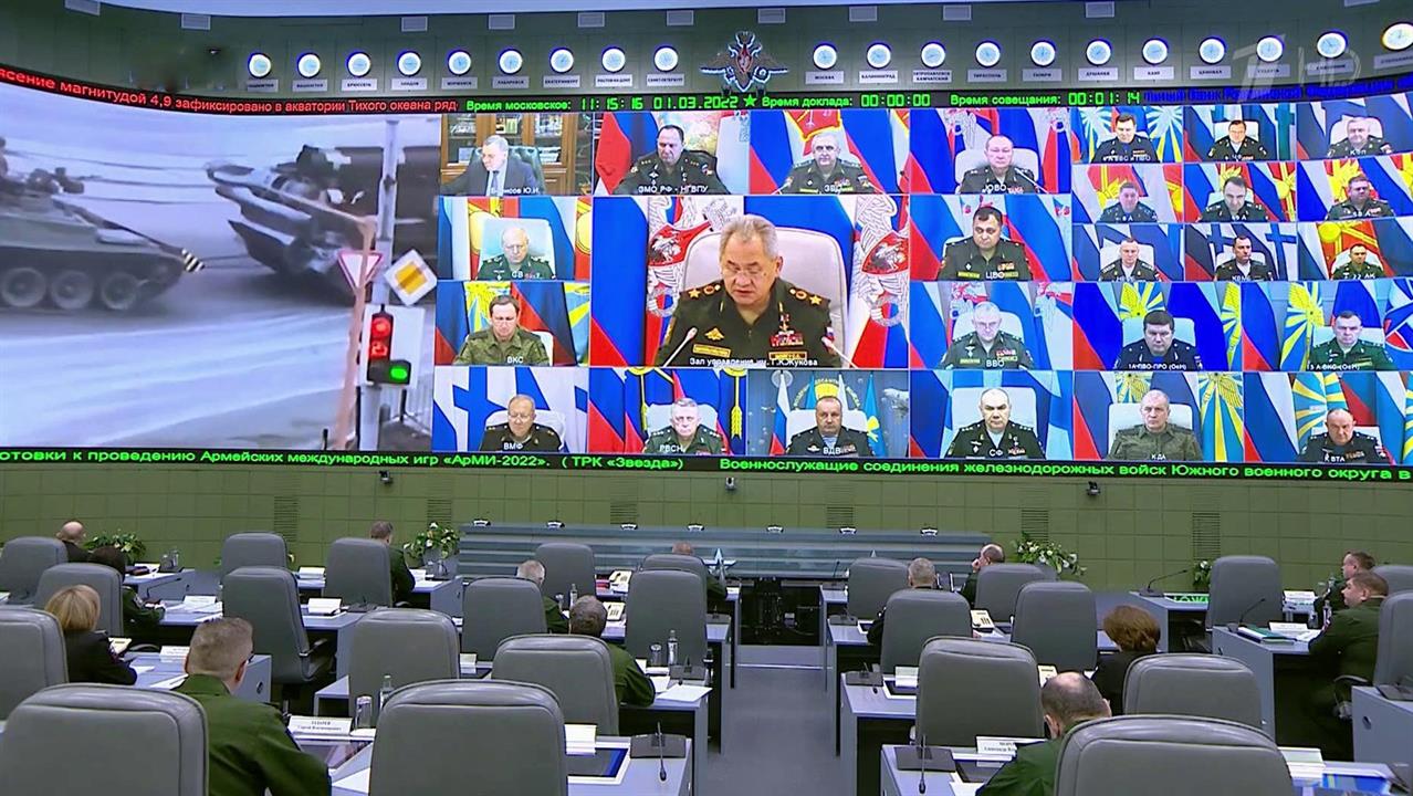 Российская армия во время спецоперации на Украине ... удары только по военным объектам, заявил Шойгу