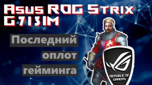 Asus Rog Strix G17 G713IM. Бескомпромиссный. Ветхозаветный. Игровой.