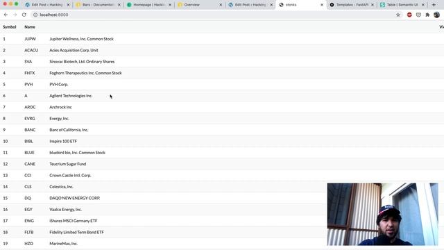 Stock Trading App Tutorial [Part 06] - FastAPI Web UI