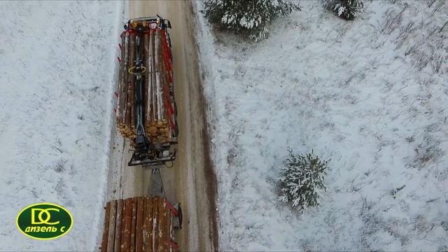 Сортиментовоз VOLVO с надстройкой Дизель-С