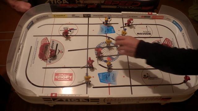 настольный хоккей. 12.04.2015. stiga play off. серия в день космонавтики.
