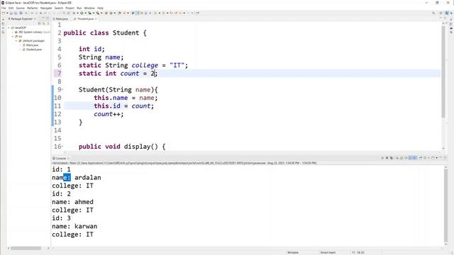06- Java OOP - Static Keyword ستاتیك! смотреть онлайн