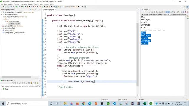 Java Collection Iterators in Depth Part - 1, How to remove element while iteration and ListIterator