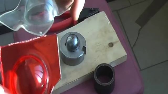 полусфера оргстекло стальной шарик