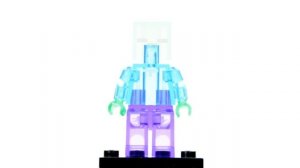 LEGO Minecraft Transparent KnockOff Minifigures Diamond Steve Enderman Zombie