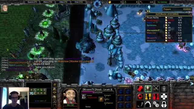 AutoBattle #12 (Dota 2 Auto Chess) "Unbeatable Level 3 Jug Jug!?" | Warcraft 3 Customs | DKraem смотреть онлайн
