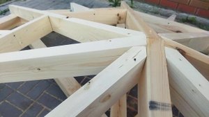 Крыша восьмиугольной беседки